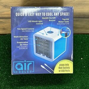 3in1 Portable Mini Air Conditioner Humidifier Bedroom Air Cooler USB Fan Desktop